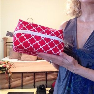 Zippered box pouch - vinyl lined for easy clean!